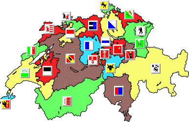 Carte de la Suisse (cliquable)