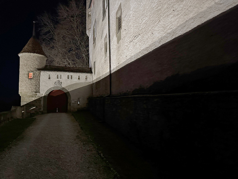 eclairage chemin acces