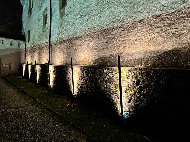 eclairage chemin acces