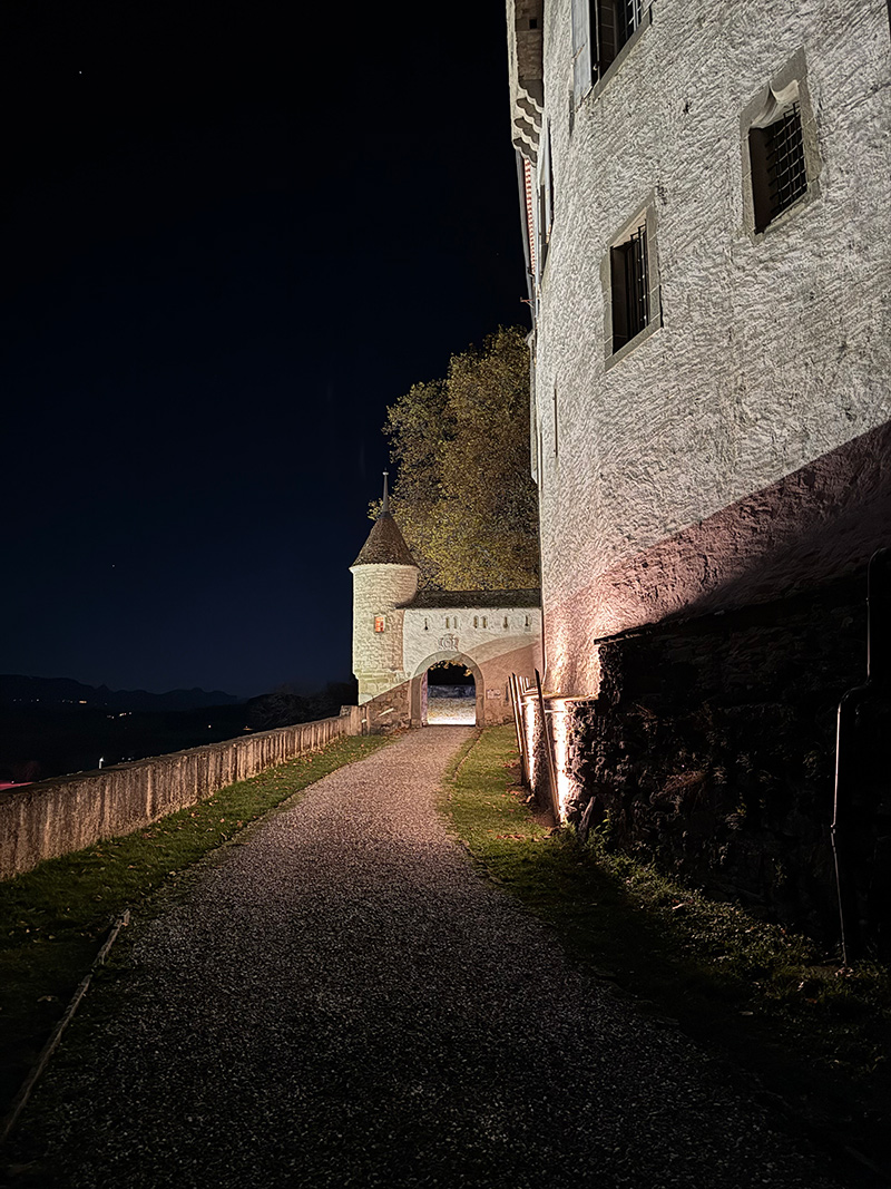 eclairage chemin acces
