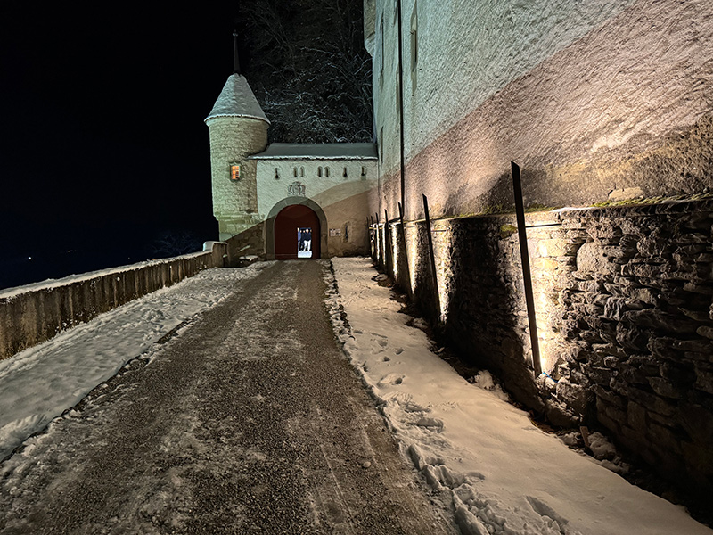 eclairage chemin acces