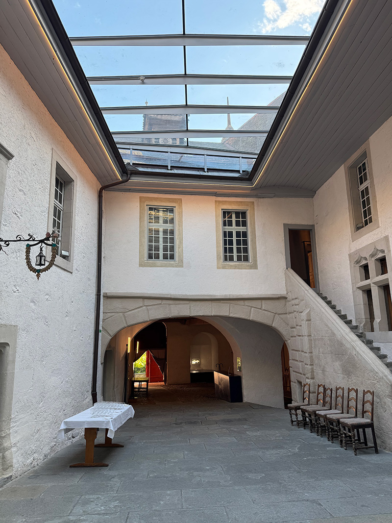 eclairage cour interieure